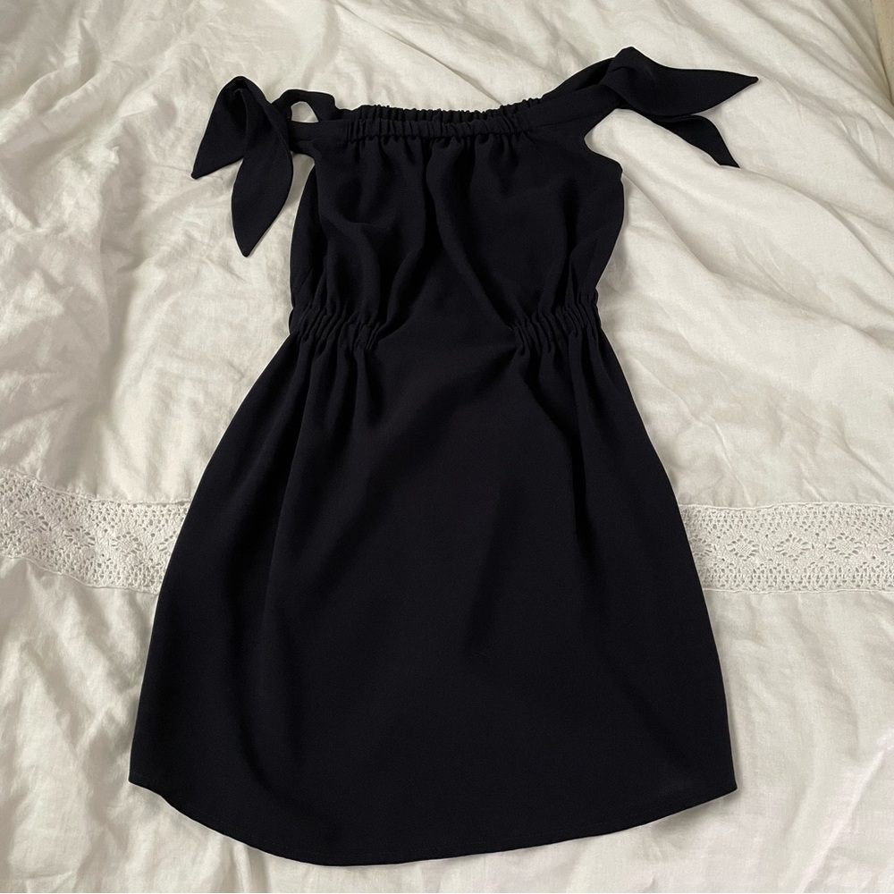 Opullence MEDIUM off the shoulder Black Dress